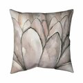 Fondo 26 x 26 in. Blush Pink Flower-Double Sided Print Indoor Pillow FO2795849